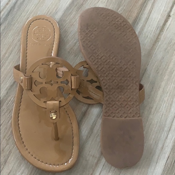 Tory Burch Miller Patent Leather Flip Flops - Picture 3 of 4